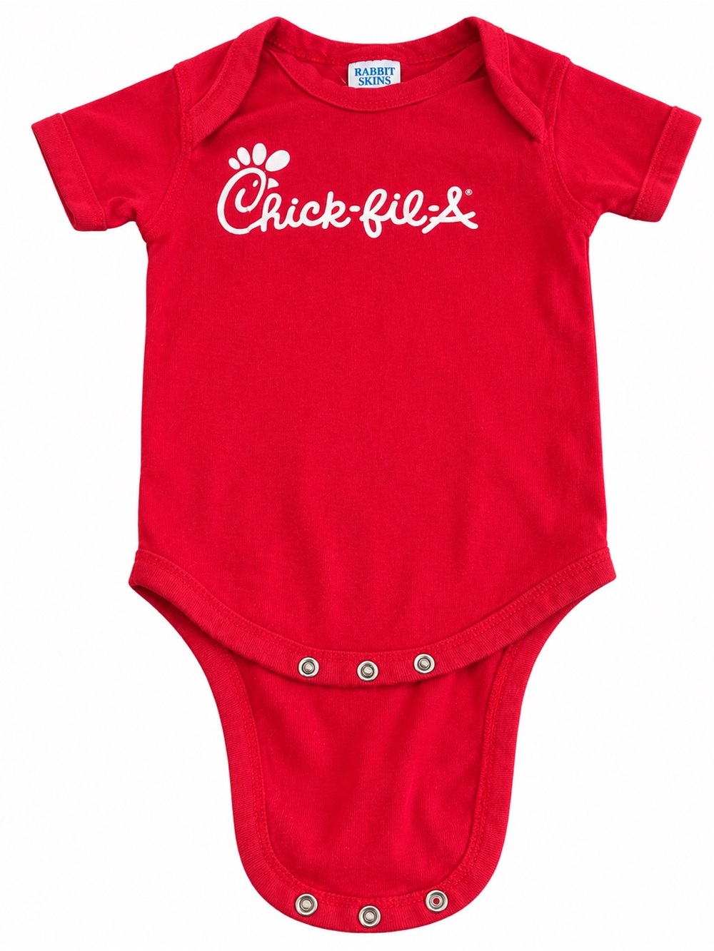Rabbit Skins Red Chick-fil-A Logo Baby One-Piece Bodysuit